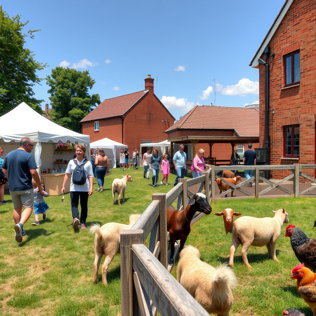 Farm Fest annual fund-raiser, Deen City Farm, Merton, Jun 27